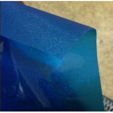 Пленка для фар алмазная крошка (синий)  