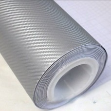 Карбон 3D (светло-серый, серебро) TeckWrap 
