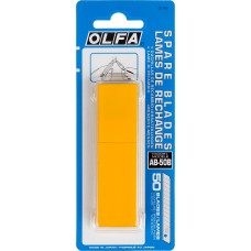 Лезвия OLFA  AB-50B стальные 9мм, 45° (желтые)